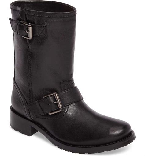 Michael Kors Leather Moto Boots 